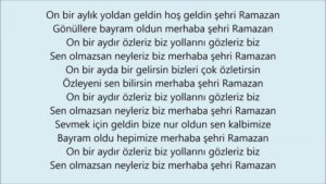 Abdurrahman Önül Hoşgeldin Ramazan | ilahi sözleri