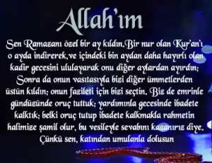 Kadir Gecesi Duası, En Etkili Dualar