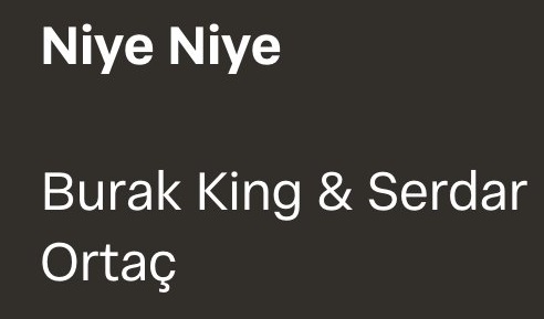 Burak King Serdar Ortaç – Niye Niye
