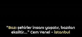 Cem Yenel – İstanbul Şarkı Sözleri