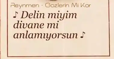 Reynmen – Gözlerin Mi Kör Şarkı İndir